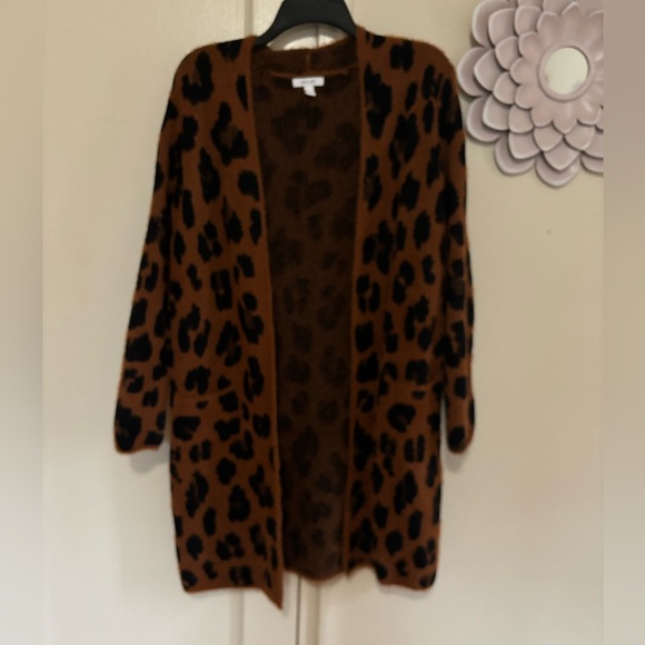 Nine West Leopard Print Cardigan - Picture 2 of 5